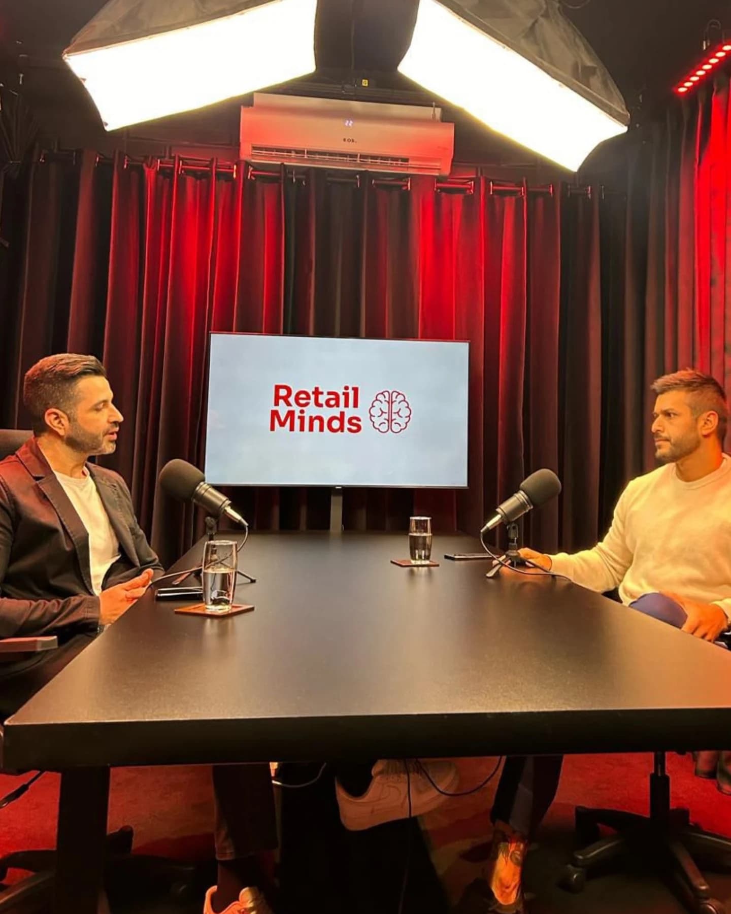 Gravação do podcast Retail Minds