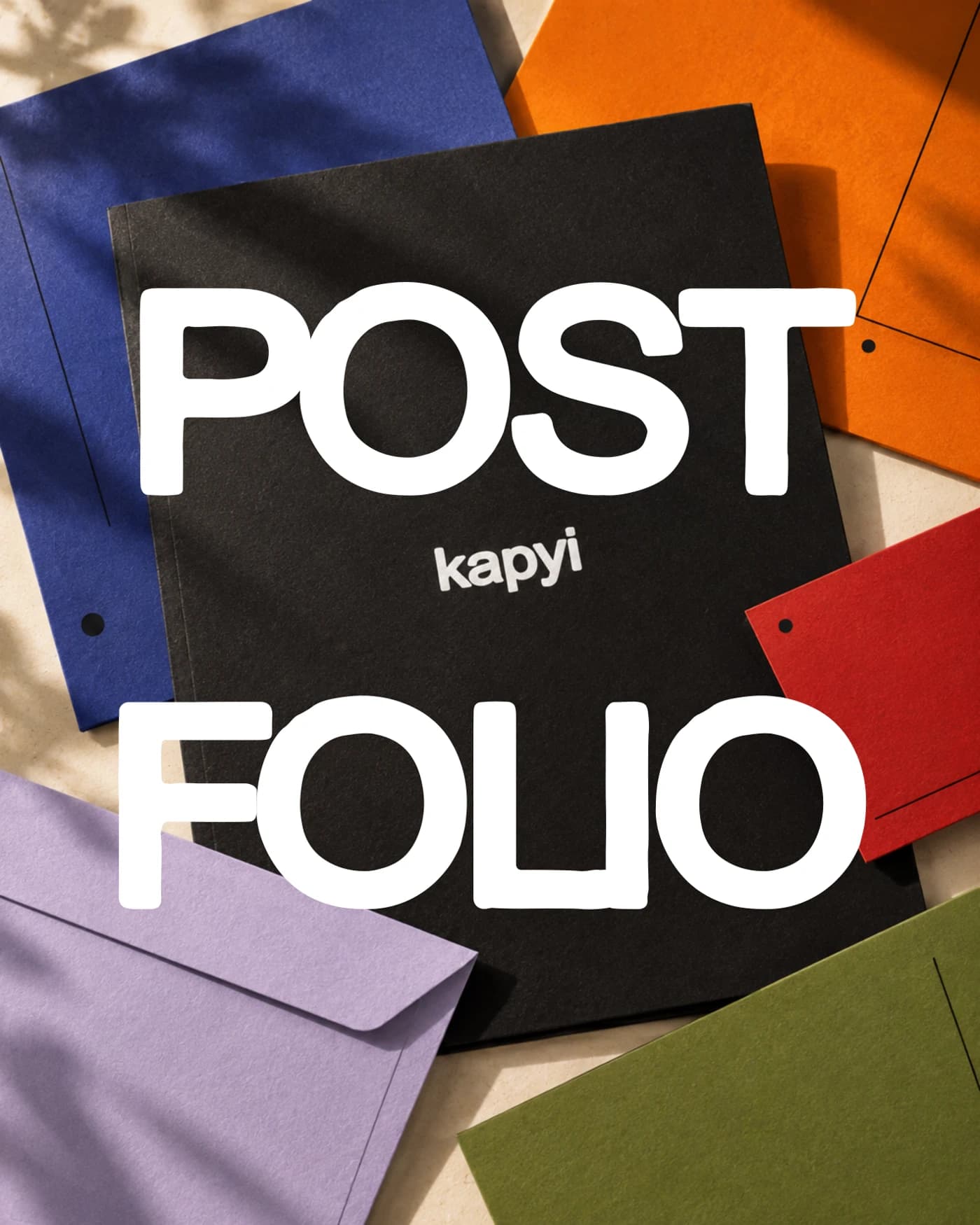 Composição de portfólio da Kapyi com a nova identidade