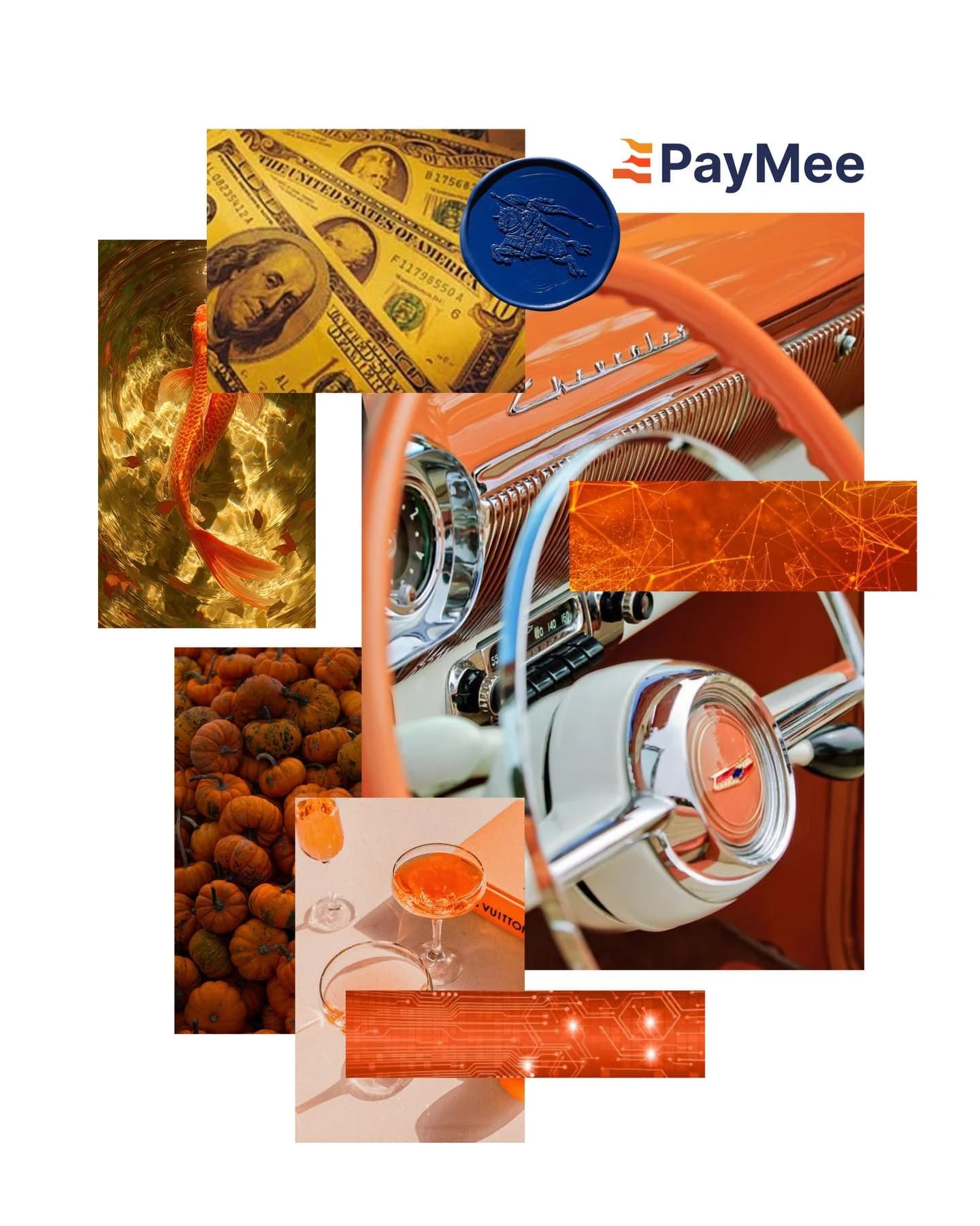 Composição de referências visuais para PayMee