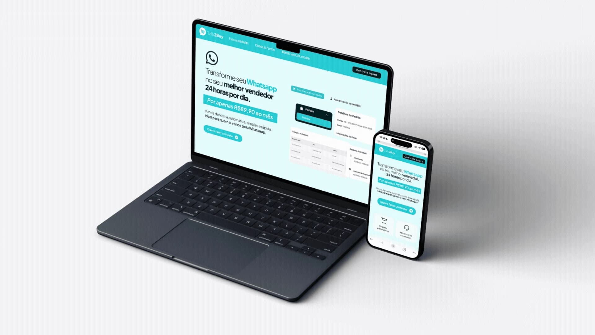 Preview do site da Talk2Buy
